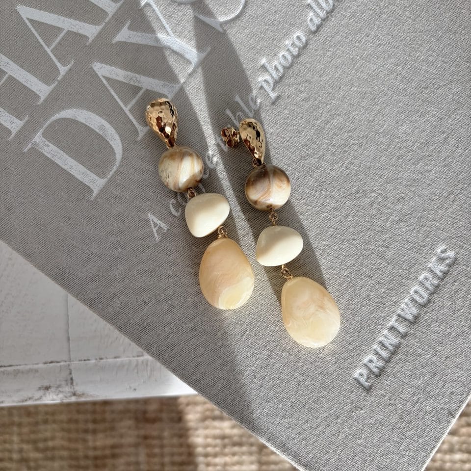 Boucles Rivage longues beiges