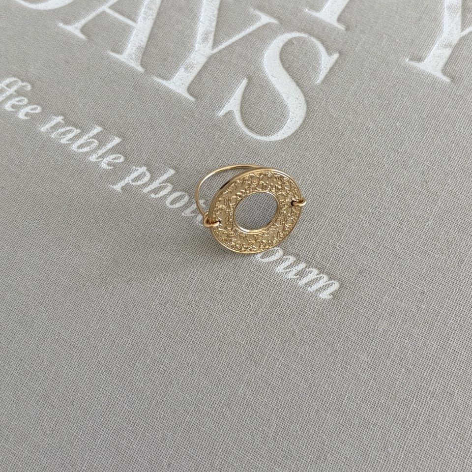 Bague couronne pièce unique