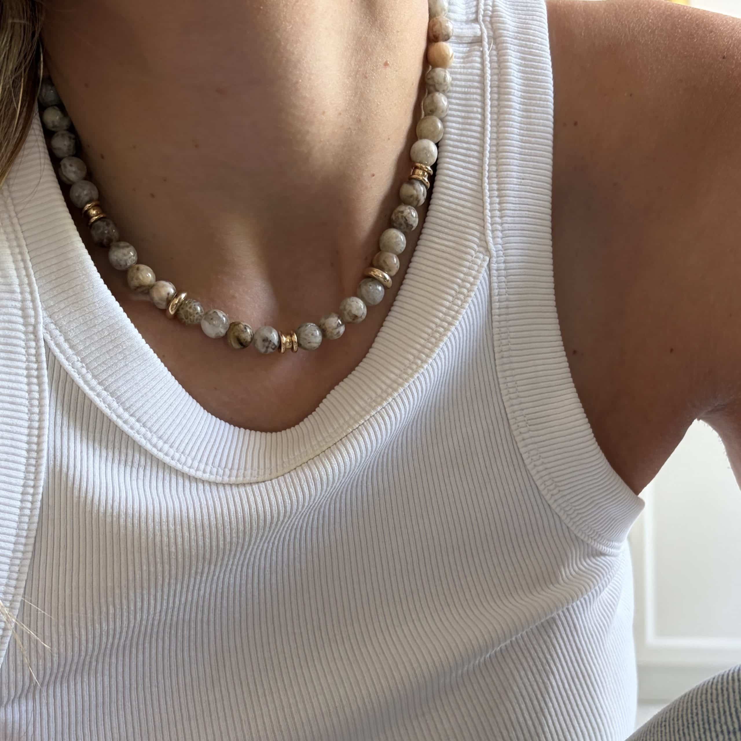 Collier Stone beige – Image 5