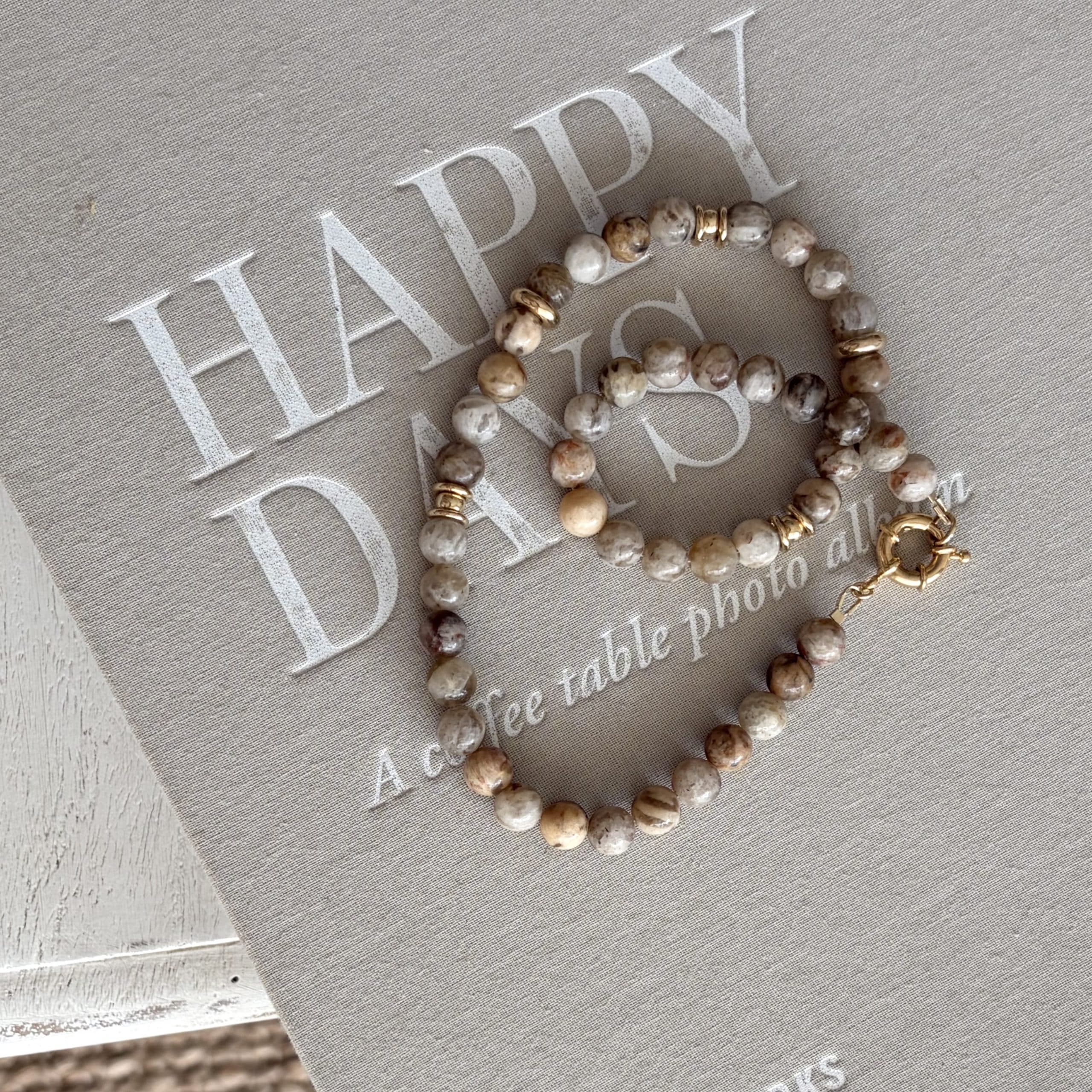 Collier Stone beige – Image 4