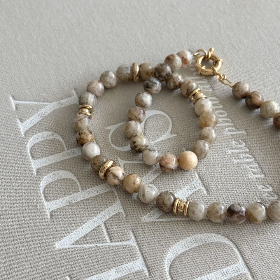 Collier Stone beige